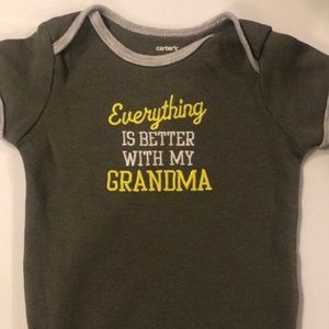 “Everything is better with my grandma” onesie